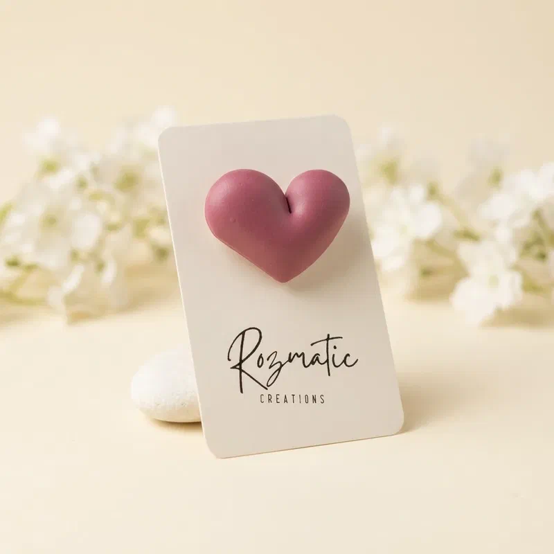 Broșă - Big Heart – imaginea 3