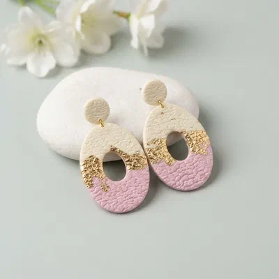 Cercel - Aurea Blushline - Large Oval