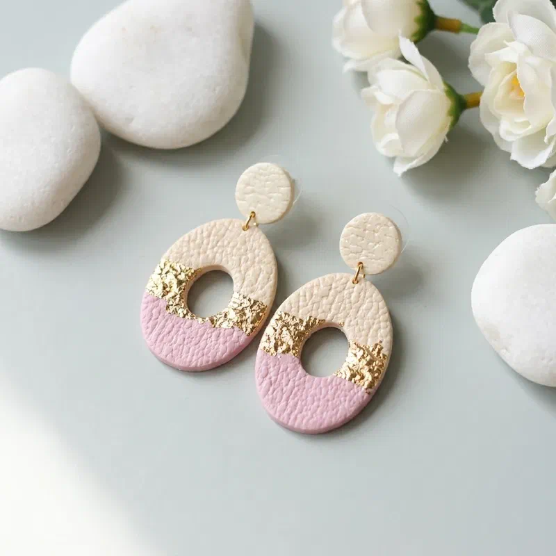 Cercel - Aurea Blushline - Small Oval – imaginea 2