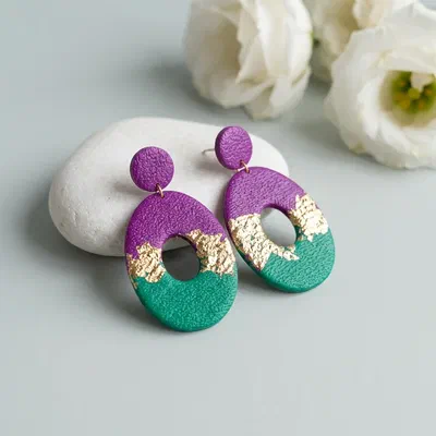 Cercel - Aurea Violeta - Large Oval