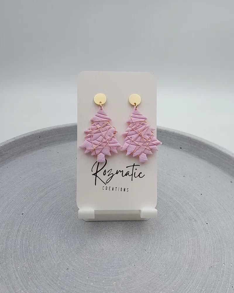 Cercel Conelia - Pink – imaginea 1