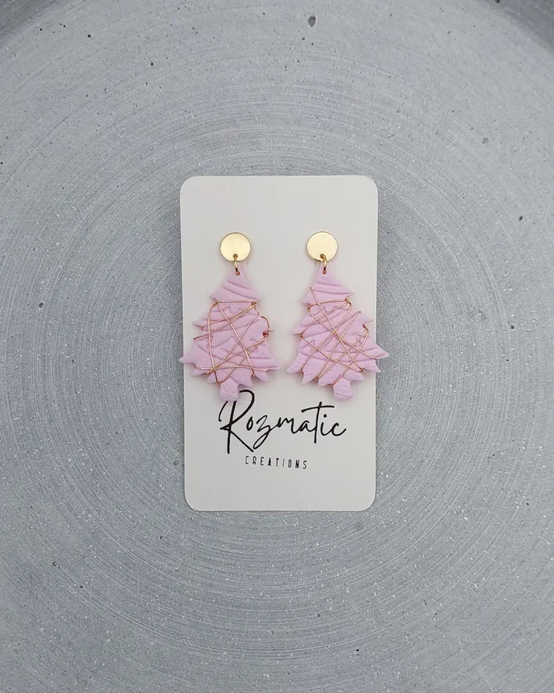 Cercel Conelia - Pink – imaginea 2
