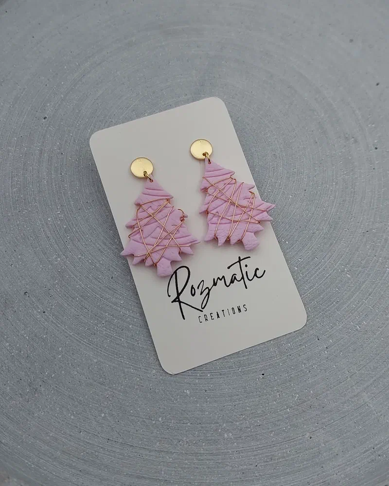 Cercel Conelia - Pink – imaginea 3