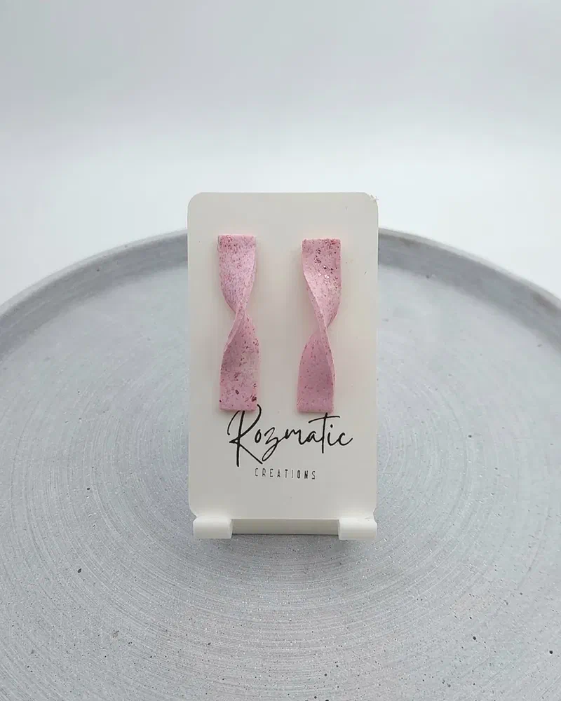 Cercel Elonga - Pink – imaginea 1