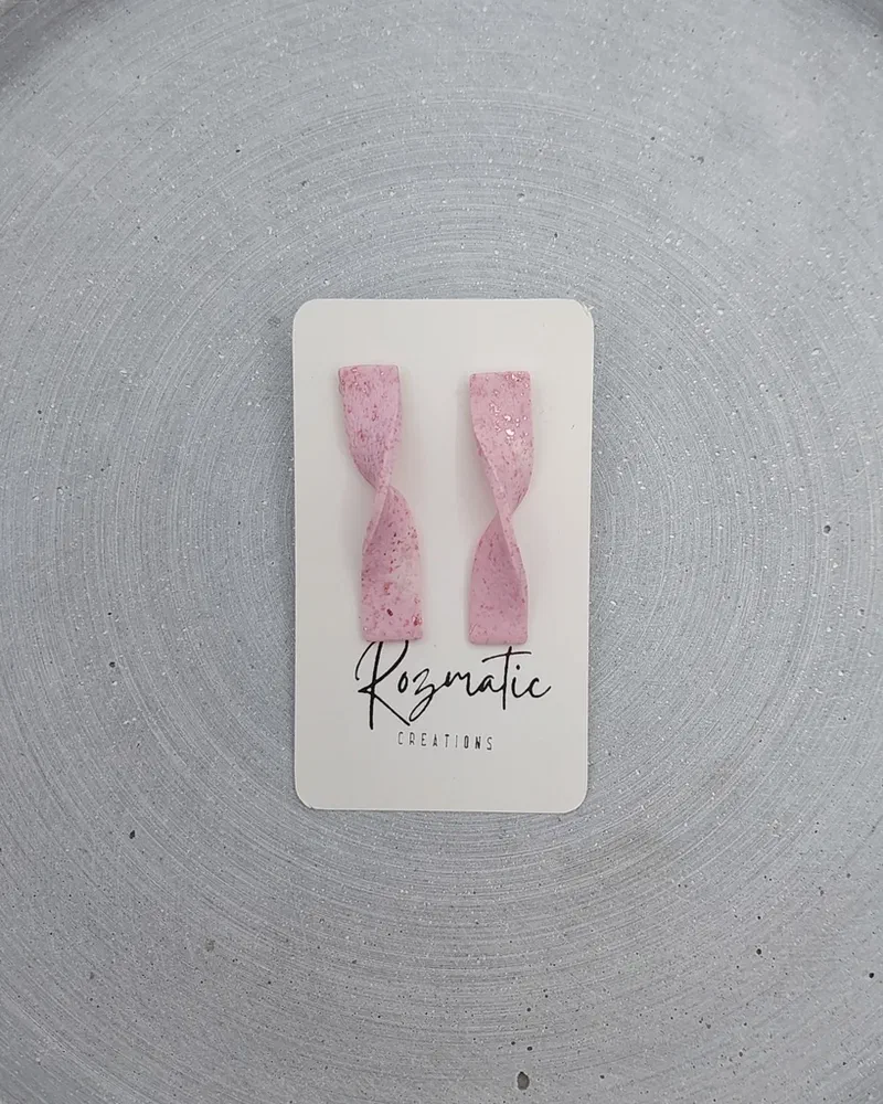 Cercel Elonga - Pink – imaginea 2
