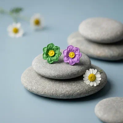 Cercel Flower4