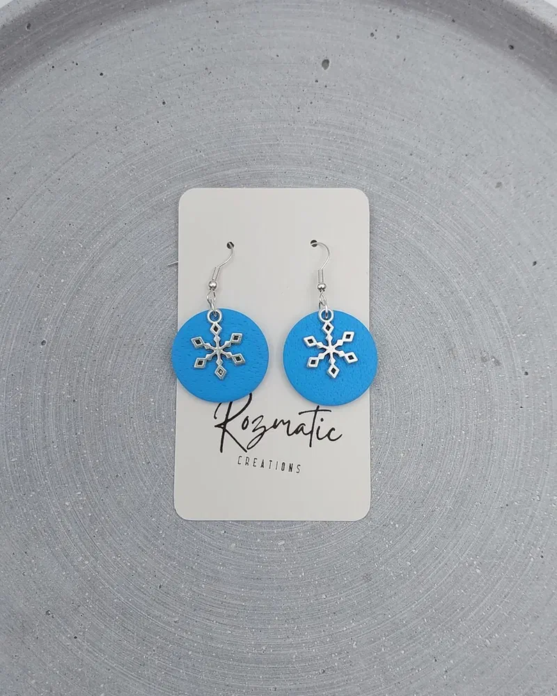Cercel Frolia - Blue Style 3 – imaginea 1