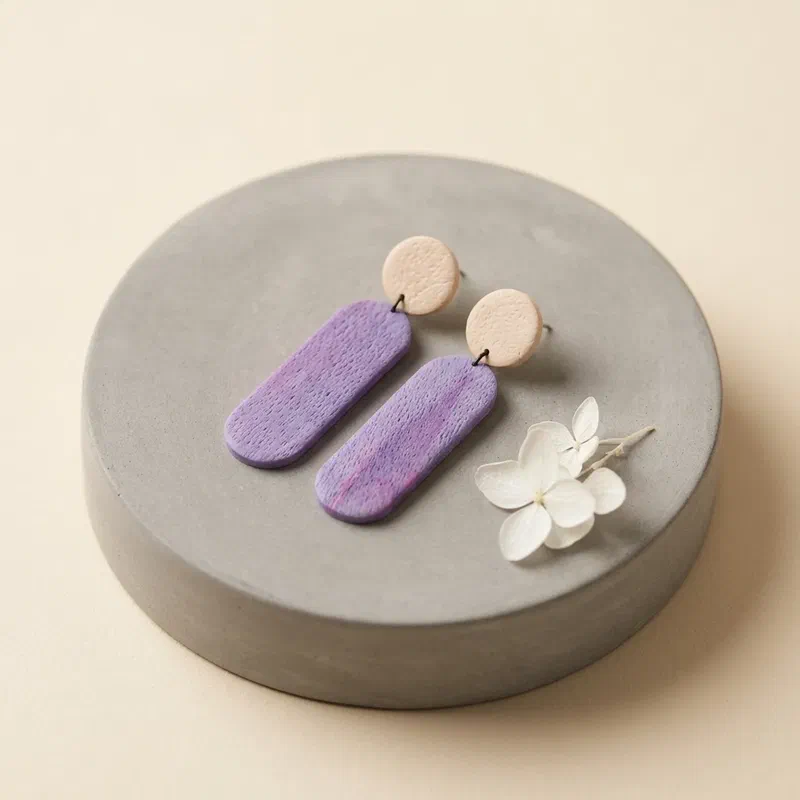 Cercel Horizon - Mauve – imaginea 3