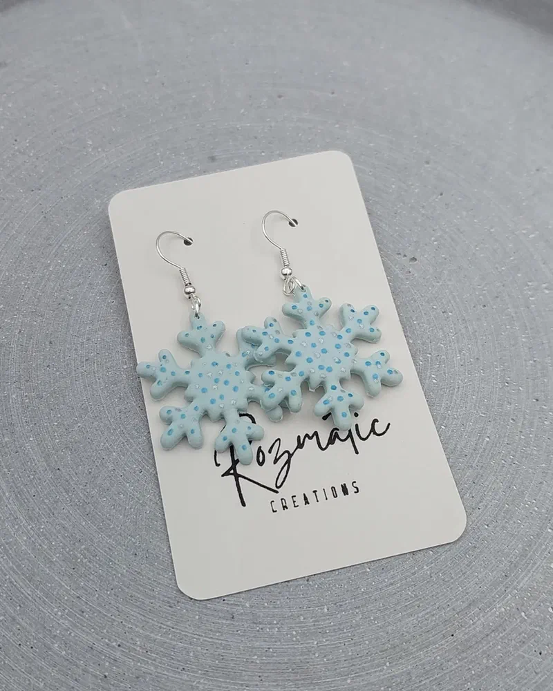 Cercel Icelia - Blue Dots – imaginea 1