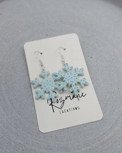 Cercel Icelia - Blue Dots