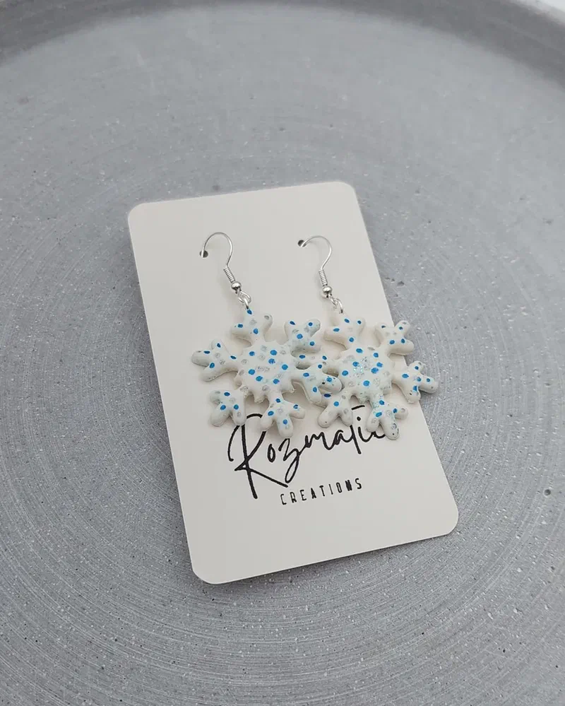Cercel Icelia - White Dots – imaginea 2