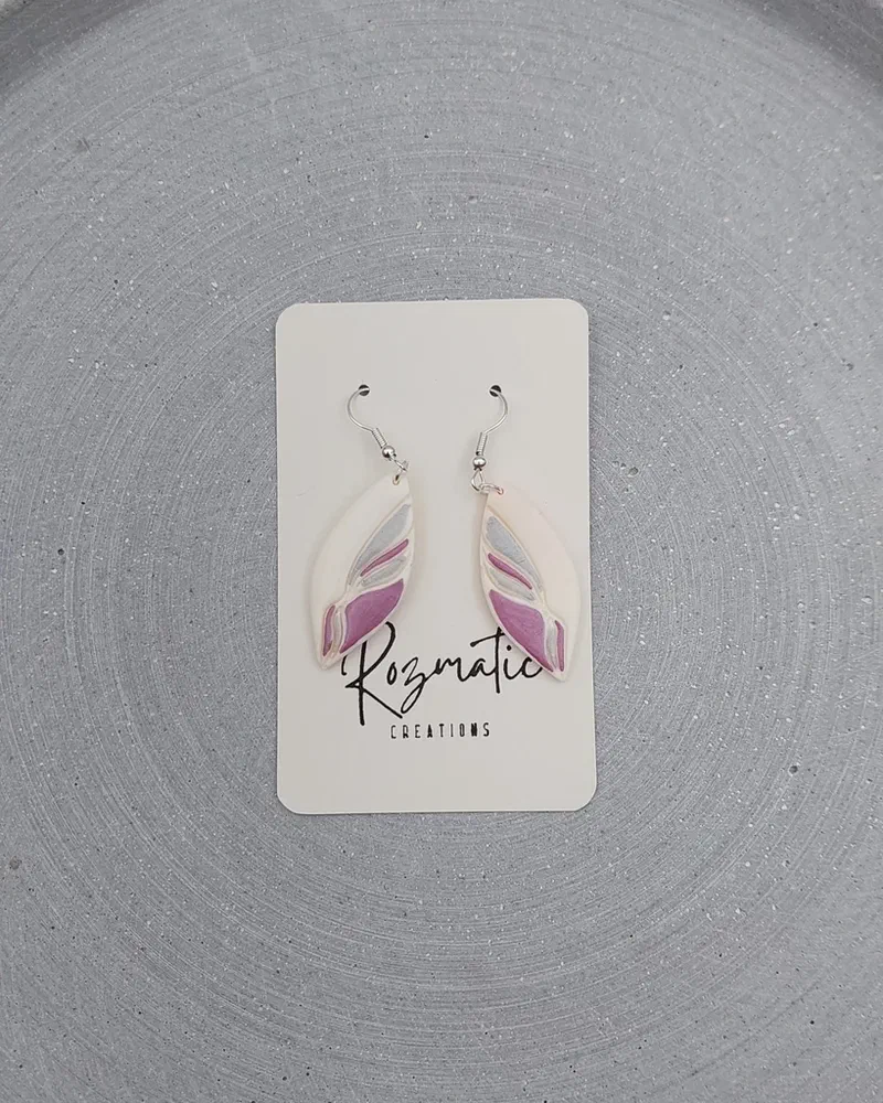 Cercel Lacria - Purple – imaginea 1