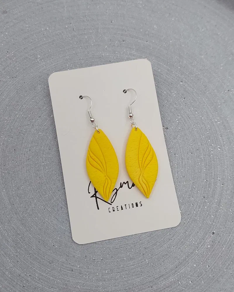 Cercel Lacria - Yellow – imaginea 2