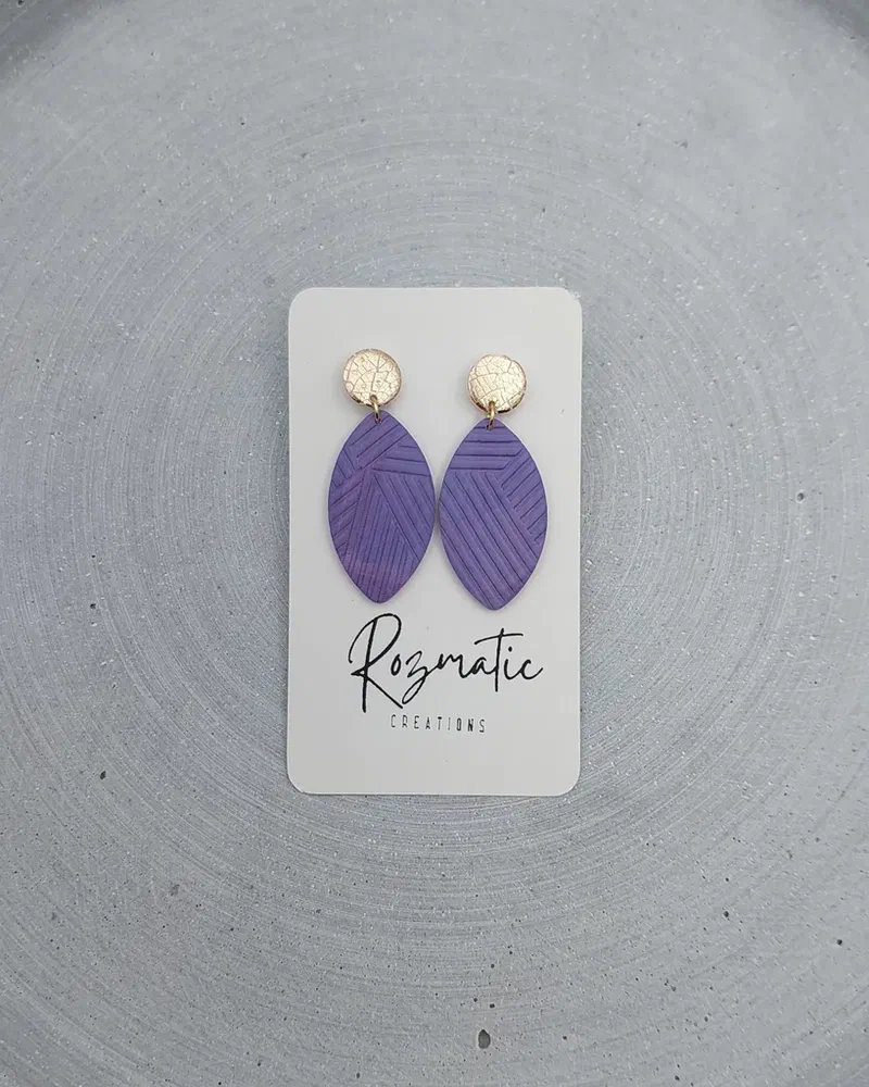Cercel  Lancea - Mauve – imaginea 2