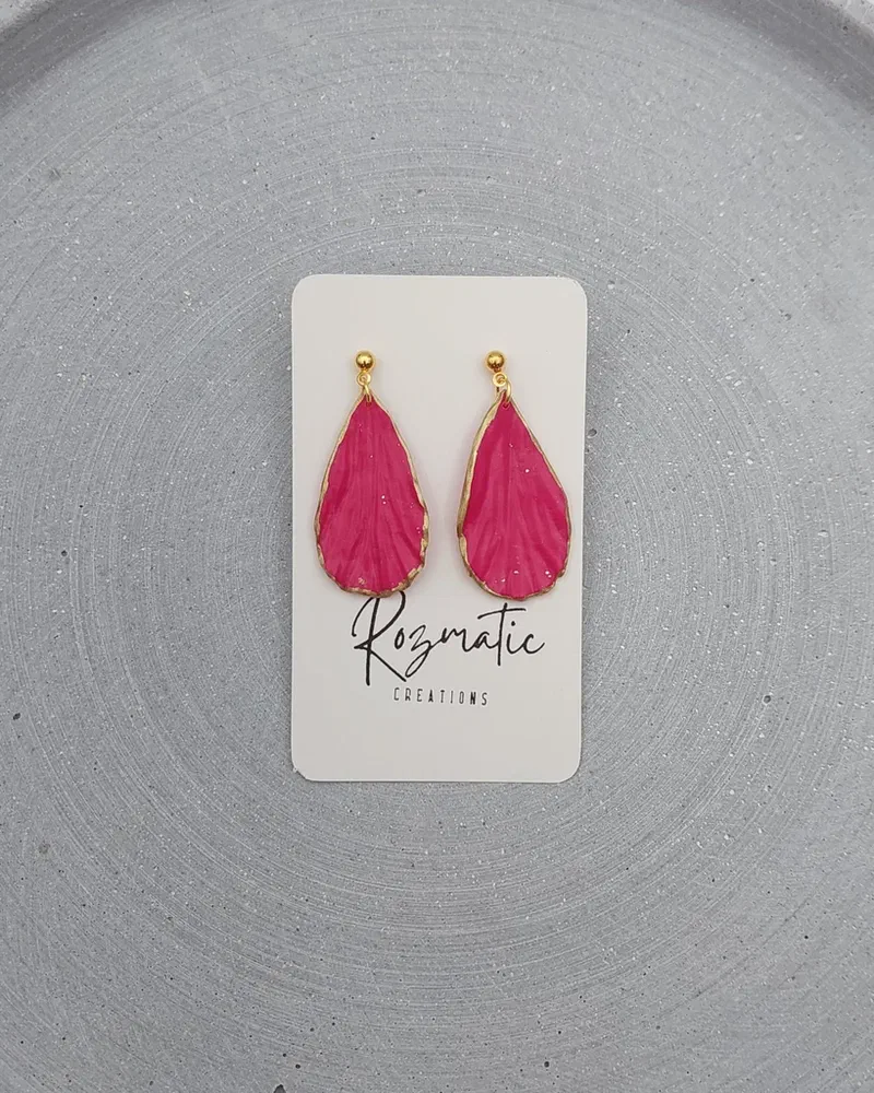 Cercel Petalia - Pink Gold – imaginea 1