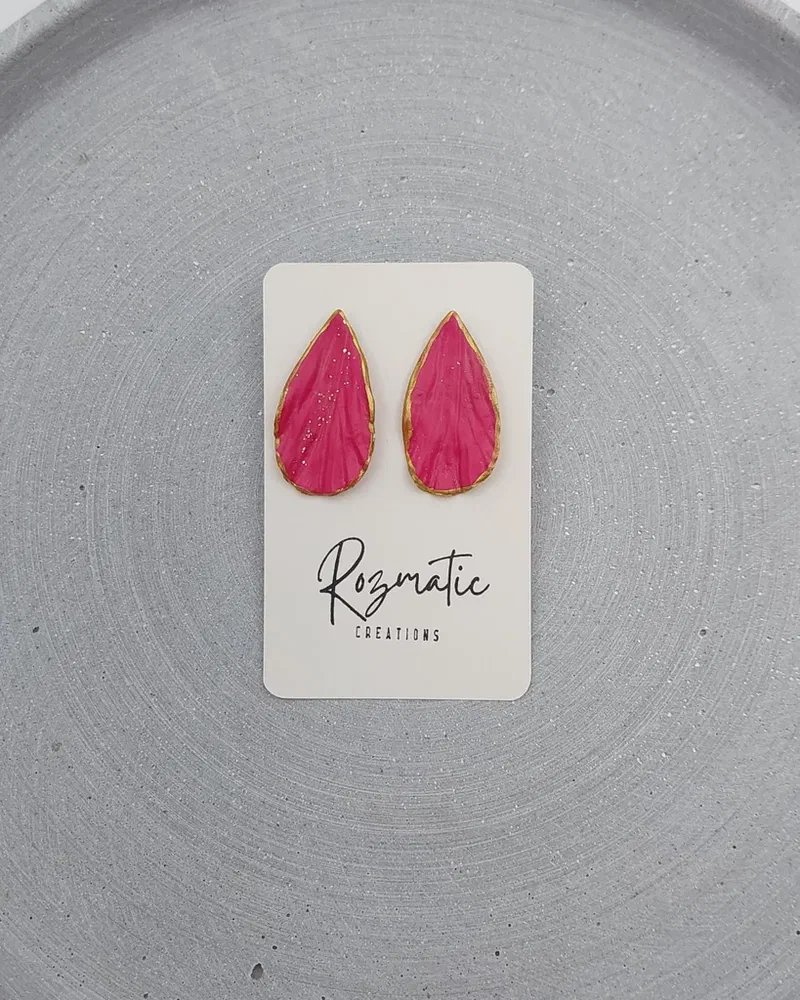 Cercel Petalia - Pink – imaginea 2