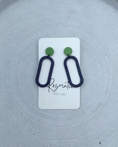 Cercel Ringlet - Blue & Green