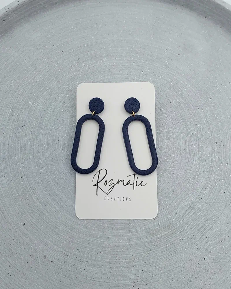 Cercel Ringlet - Blue – imaginea 1