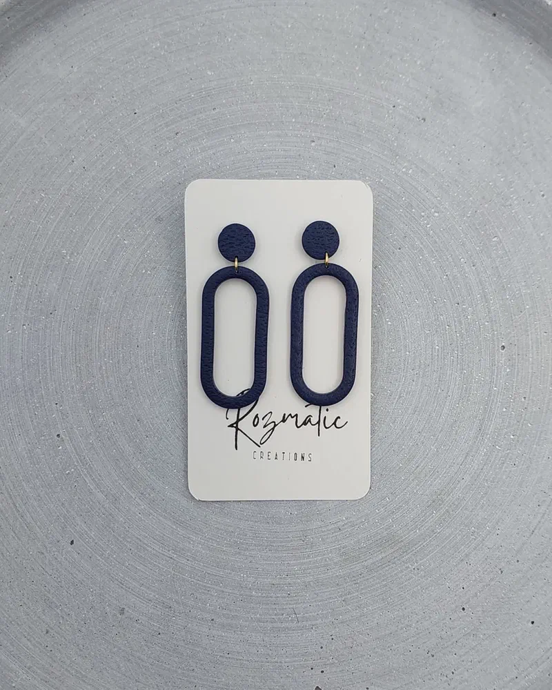 Cercel Ringlet - Blue – imaginea 2