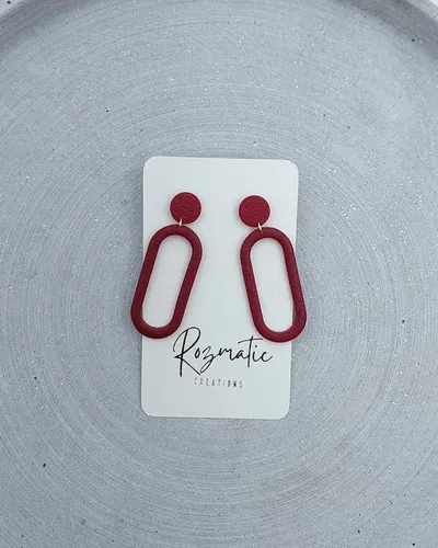 Cercel Ringlet - Bordo Gold