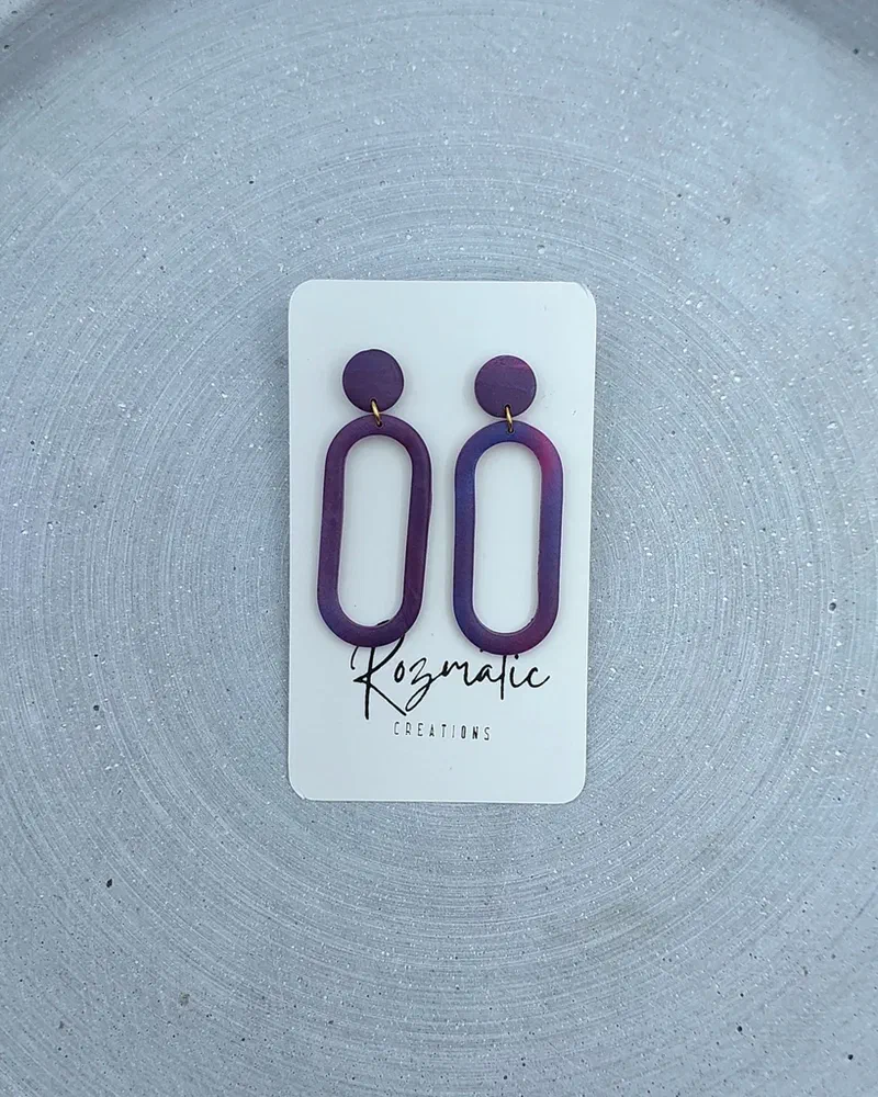 Cercel Ringlet - Mauve – imaginea 1