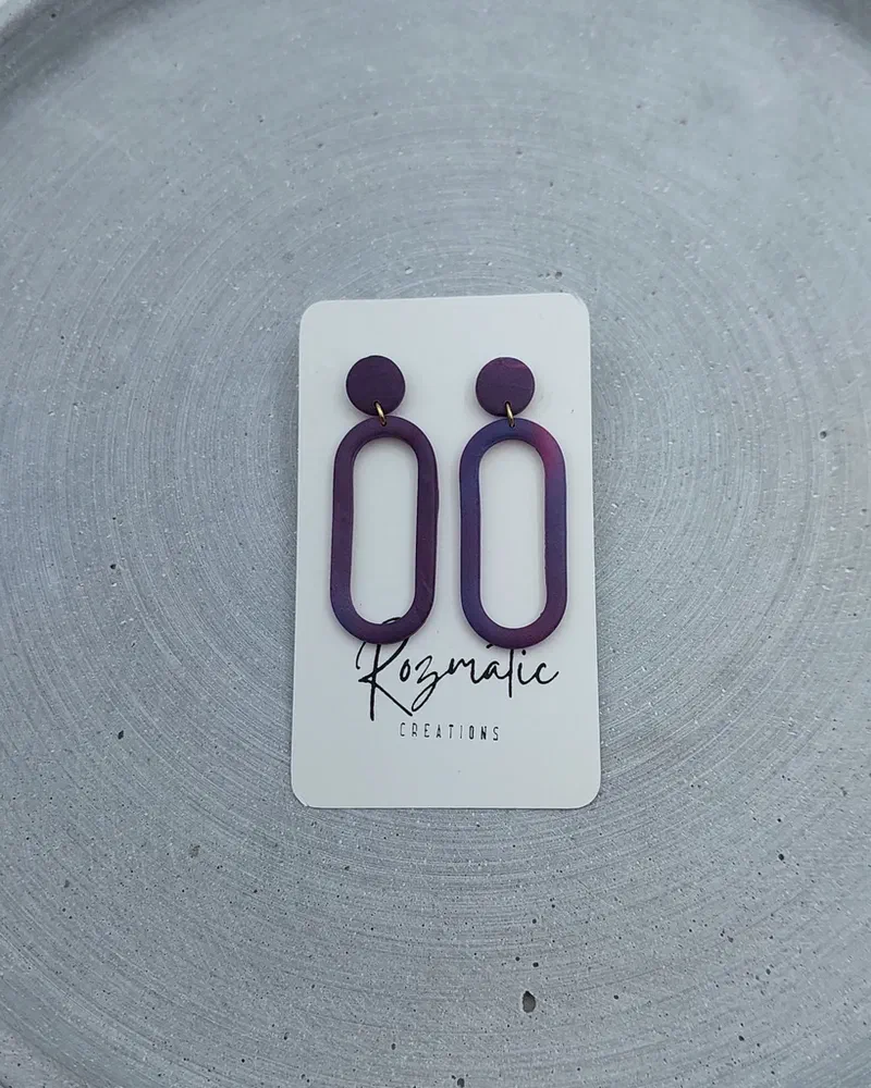 Cercel Ringlet - Mauve – imaginea 2