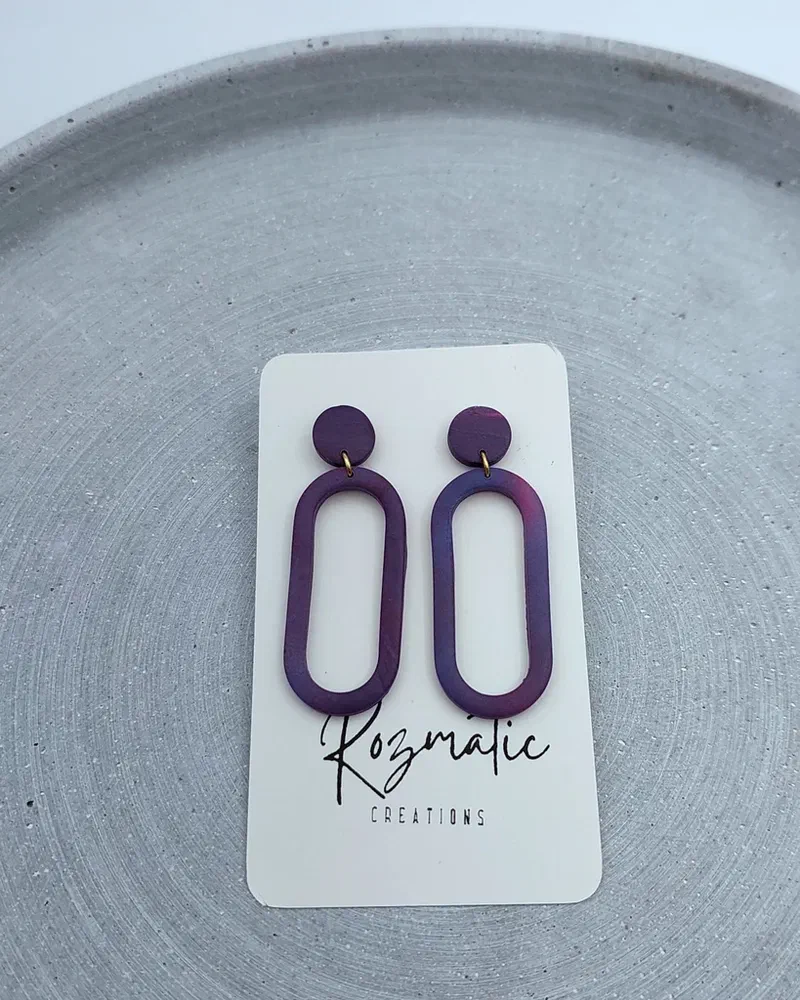 Cercel Ringlet - Mauve – imaginea 3