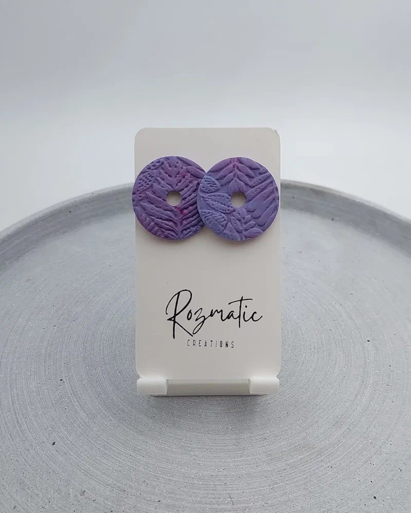 Cercel Solune - Mauve – imaginea 1