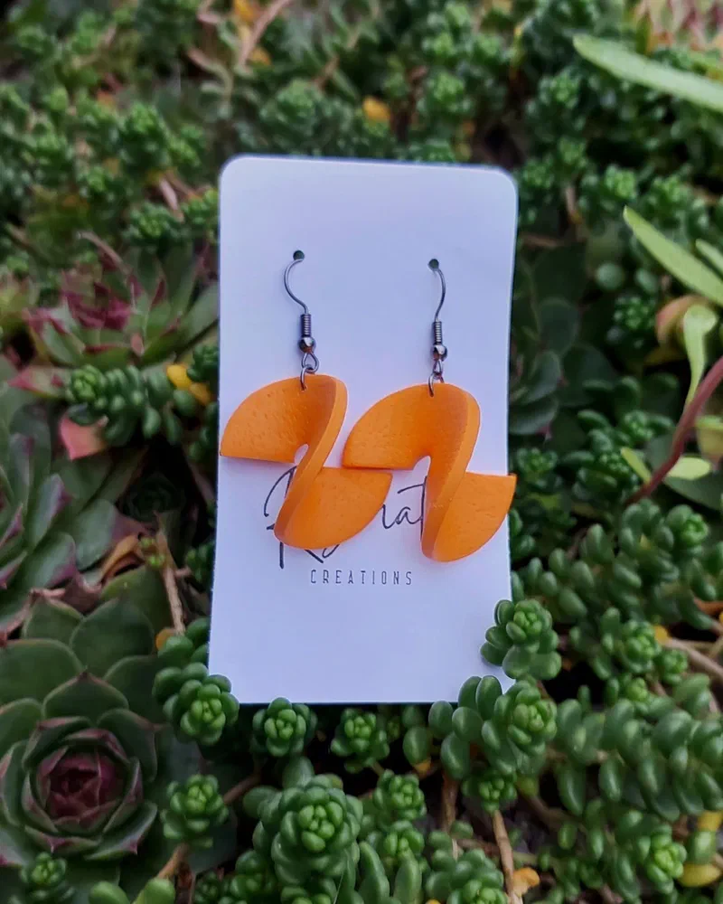 Cercel Spirena - Orange – imaginea 2
