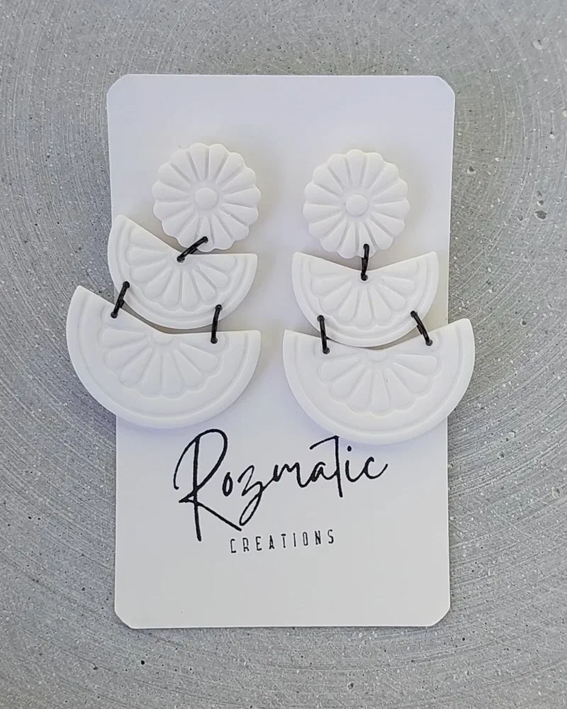 Cercel Tria - White – imaginea 5
