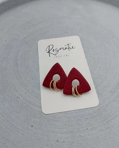 Cercel Trielle - Bordo White Gold