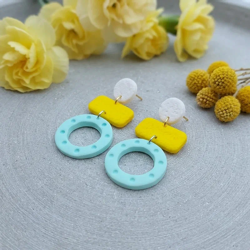 Cercel - Zorela - Yellow Turqiouse1 – imaginea 1